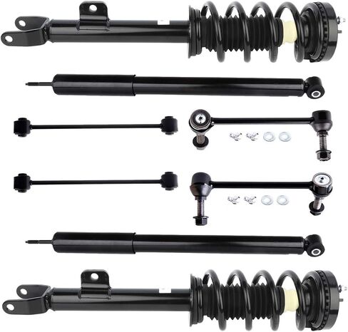 مجموعة دعامة زنبركية من OCPTY، طقم وصلة قضيب تثبيت الصدمات الكاملة يناسب 2012-2017 لسيارة دودج تشالنجر 2011-2017 لسيارة دودج تشارجر 5797 172665 K80822 in Kuwait