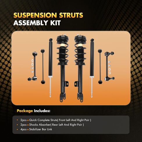 مجموعة دعامة زنبركية من OCPTY، طقم وصلة قضيب تثبيت الصدمات الكاملة يناسب 2012-2017 لسيارة دودج تشالنجر 2011-2017 لسيارة دودج تشارجر 5797 172665 K80822 in Kuwait