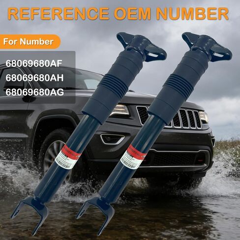 زوج دعامات امتصاص الصدمات الخلفية لسيارة جيب جراند شيروكي دودج دورانجو 2011-2015 (3.6L 5.7L 6.4L) 68069680AF 68069680AG 68069680AH صدمات التعليق الهوائي الخلفي اليسار واليمين in Kuwait