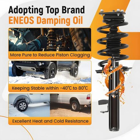maXpeedingrods 2Pc Front Strut for Ford Escape AWD 2014 FWD 2014-2019, 172751 172750 Complete Shock Absorber Strut with Coil Spring Assembly in Saudi Arabia