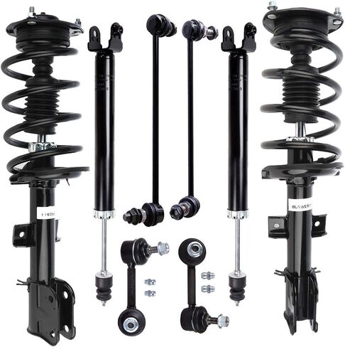 SCITOO - (8pcs) Front Quick Complete Struts Rear Shocks Absorber Stabilizer Bar Link fit for 2009-2014 for Nissan Maxima in Saudi Arabia