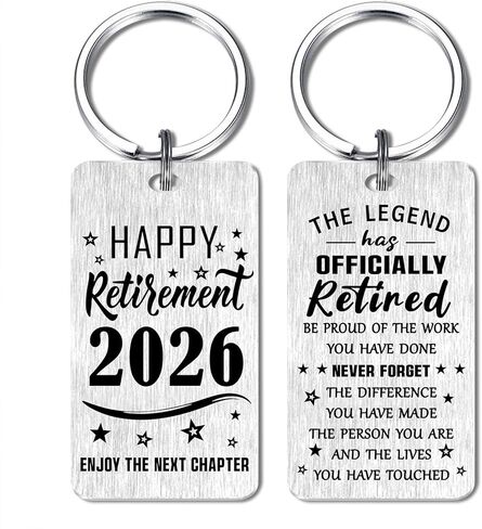 Happy Retirement Gifts for Women Men 2024- the Legend Retired Keychain- Personalized Retirement Gift Ideas for Teacher Boss Doctor Police Firefighter Nurse Coworker in Kuwait