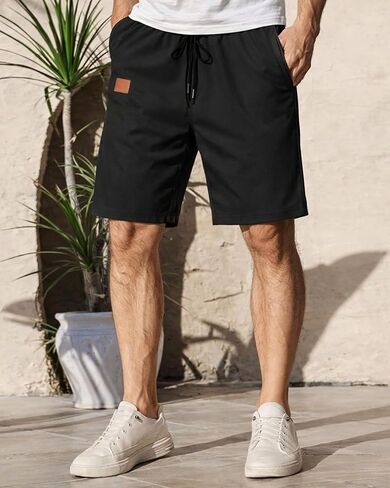 Mens Casual Shorts Drawstring Summer Stretch Shorts in Saudi Arabia