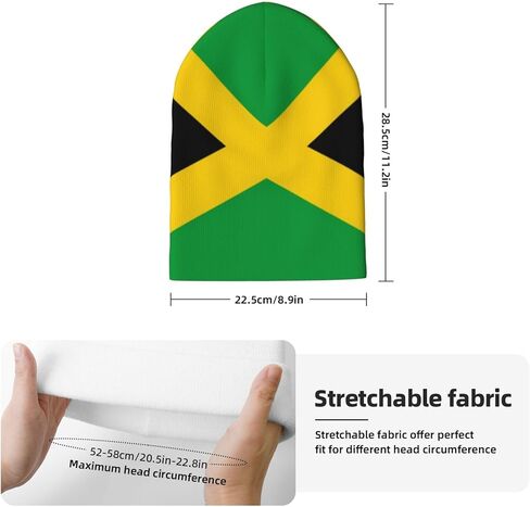 Cute Flag Hat Caps for Men Women Winter Slouchy Knit Beanie Hats Soft Ski Hat in Saudi Arabia