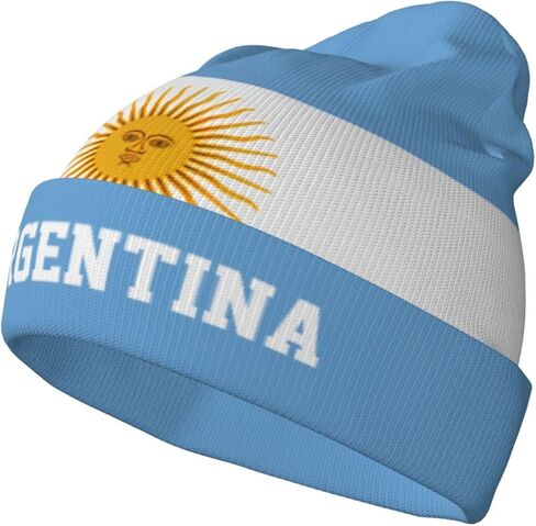 Cute Flag Hat Caps for Men Women Winter Slouchy Knit Beanie Hats Soft Ski Hat in Saudi Arabia