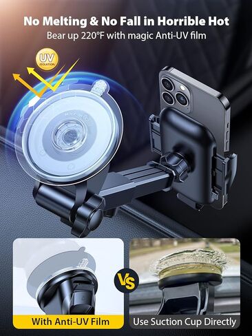 VICSEED Magic Windshield Anti-uv Film, Protect Your Car Mount Suction Cup Melting & Fall in Kuwait