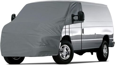 Gray RV Windshield Engine Cover for Ford E-Series E150 E250 E350 E450 Econoline 2003-2026, Class C Motorhome Sunshade, Window Shade for Camping Privacy, UV Reflector & Heat Block in Saudi Arabia