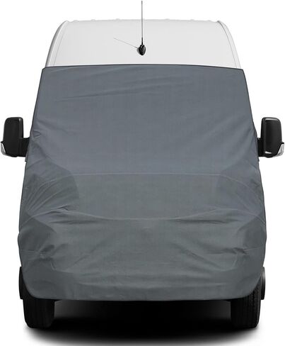 Gray RV Windshield Engine Cover for Ford E-Series E150 E250 E350 E450 Econoline 2003-2026, Class C Motorhome Sunshade, Window Shade for Camping Privacy, UV Reflector & Heat Block in Saudi Arabia