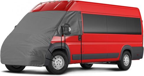 Gray RV Windshield Engine Cover for Ford E-Series E150 E250 E350 E450 Econoline 2003-2026, Class C Motorhome Sunshade, Window Shade for Camping Privacy, UV Reflector & Heat Block in Saudi Arabia