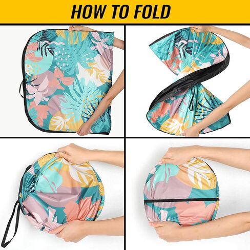 مظلة الشمس للزجاج الأمامي - مظلة للزجاج الأمامي للسيارة للحماية من الأشعة فوق البنفسجية وتقليل الحرارة 2025 واقي من الشمس للجزء الداخلي للسيارة (55 بوصة × 31.5 بوصة) in Kuwait