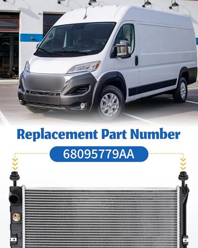 عازل المبرد مناسب لـ Ram Promaster 1500 2500 3500 2014-2024، عازل جروميت 68095779AA in Saudi Arabia