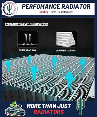 2656 Direct Replacement Radiator - Compatible with 2001-2004 Jeep Grand Cherokee - Ensures Maximum Cooling Efficiency, No Leaks, Easy Installation in Kuwait