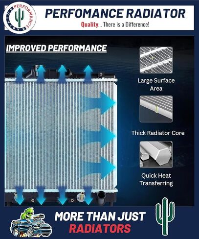 2656 Direct Replacement Radiator - Compatible with 2001-2004 Jeep Grand Cherokee - Ensures Maximum Cooling Efficiency, No Leaks, Easy Installation in Kuwait