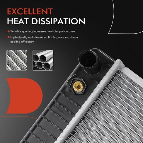 A-Premium Engine Coolant Radiator with Transmission Oil Cooler Compatible with Chevy C1500 1996-1999, K1500 1996-1999 & GMC C1500 / C2500 / C3500 96-99, K2500 in Saudi Arabia