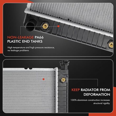 A-Premium Engine Coolant Radiator with Transmission Oil Cooler Compatible with Chevy C1500 1996-1999, K1500 1996-1999 & GMC C1500 / C2500 / C3500 96-99, K2500 in Saudi Arabia