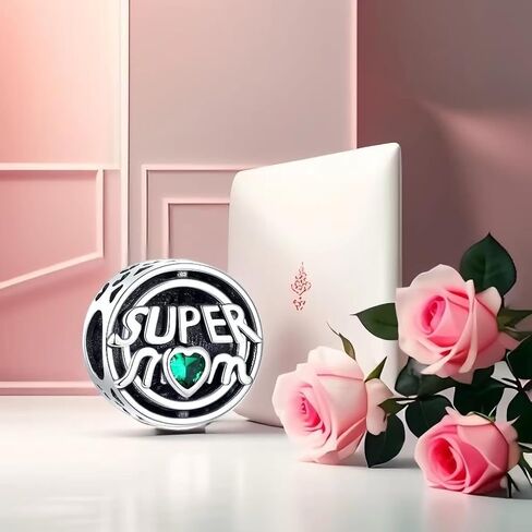 قلوب سحر الأم كوالا متوافقة مع أساور باندورا والقلائد والمجوهرات هدية عيد الأم المرأة حبة سحر مكعب زركونيا in Kuwait