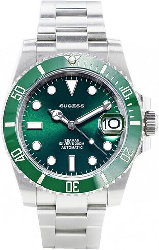 Sugess Genuine Ceramic Bezel x 316L Steel 200m Diver's Mens Watch SP116610LV in Saudi Arabia