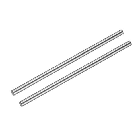 uxcell 4 Pcs Linear Motion Rod Shaft Guide 8mm x 200mm (0.315" x 7.87") Hardened Chrome Plated Steel Linear Rail Rod for 3D Printer, CNC Machine in Saudi Arabia