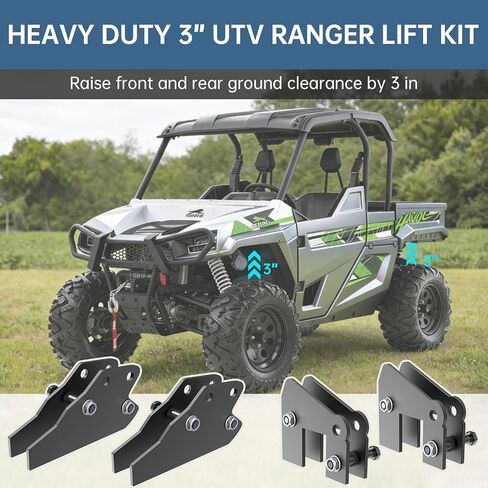 طقم رفع UTV Ranger مقاس 3 بوصات طقم رفع أمامي وخلفي متوافق مع Polaris Ranger 570 بالحجم الكامل/XP 570/XP 900/ XP 1000/1000 Diesel 2013-2022 Polaris Ranger ملحق in Kuwait