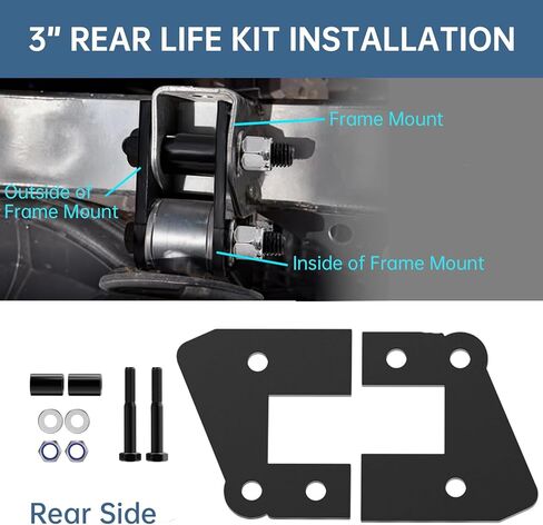 طقم رفع UTV Ranger مقاس 3 بوصات طقم رفع أمامي وخلفي متوافق مع Polaris Ranger 570 بالحجم الكامل/XP 570/XP 900/ XP 1000/1000 Diesel 2013-2022 Polaris Ranger ملحق in Kuwait