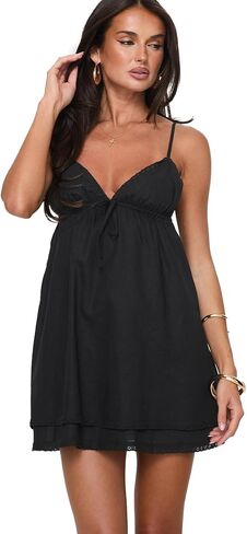 Princess Polly Women's Svensson Mini Dress Black in Kuwait