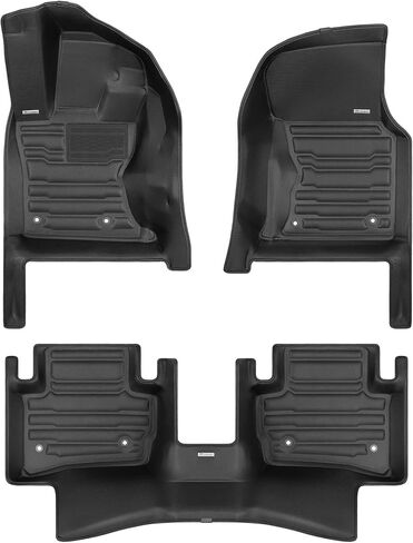 TuxMat - for Land Rover Range Rover Velar 2018-2026 Models - Custom Car Mats - Maximum Coverage, All Weather, Laser Measured - This Full Set Includes 1st and 2nd Rows in Saudi Arabia