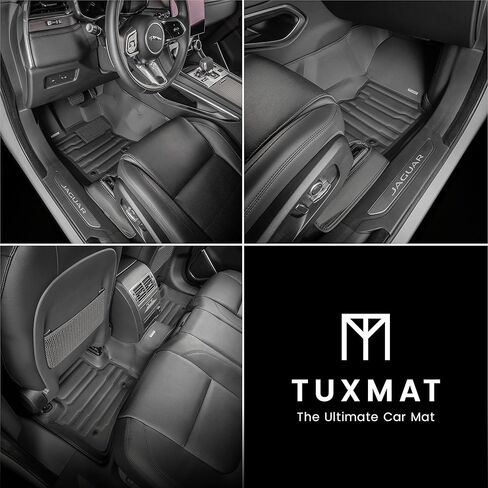 TuxMat - for Land Rover Range Rover Velar 2018-2026 Models - Custom Car Mats - Maximum Coverage, All Weather, Laser Measured - This Full Set Includes 1st and 2nd Rows in Saudi Arabia