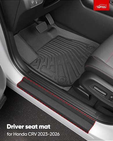 TAPTES All Weather Floor Mat for Honda CRV Hybrid Gas 2026 2025 2024 2023 | Full Set Car Liner Backrest Cargo Trunk & Door Sill Guards Covers | Rubber Carpet CR-V Interior Accessories 2023-2026 in Kuwait