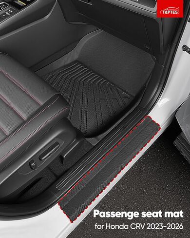 TAPTES All Weather Floor Mat for Honda CRV Hybrid Gas 2026 2025 2024 2023 | Full Set Car Liner Backrest Cargo Trunk & Door Sill Guards Covers | Rubber Carpet CR-V Interior Accessories 2023-2026 in Kuwait
