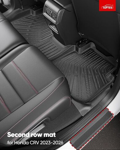 TAPTES All Weather Floor Mat for Honda CRV Hybrid Gas 2026 2025 2024 2023 | Full Set Car Liner Backrest Cargo Trunk & Door Sill Guards Covers | Rubber Carpet CR-V Interior Accessories 2023-2026 in Kuwait