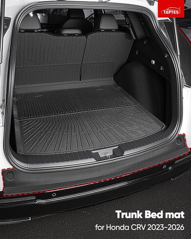 TAPTES All Weather Floor Mat for Honda CRV Hybrid Gas 2026 2025 2024 2023 | Full Set Car Liner Backrest Cargo Trunk & Door Sill Guards Covers | Rubber Carpet CR-V Interior Accessories 2023-2026 in Kuwait