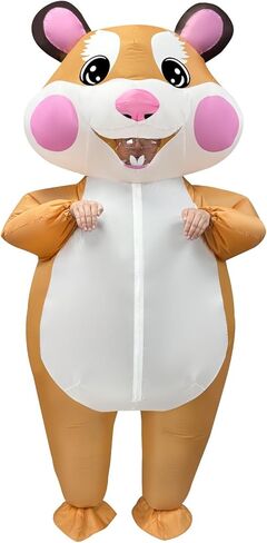 Stegosaurus Inflatable Hamster Costume for Adult - Funny Giant Hamster Blow Up Costumes for Men & Women Halloween Costumes Cosplay Party in Kuwait