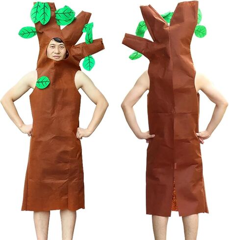Qianly Adults Tree Costume Birthday Decorative Cosplay Stage Performance Fancy Dress up Fashion Show Clothing in Kuwait