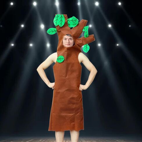 Qianly Adults Tree Costume Birthday Decorative Cosplay Stage Performance Fancy Dress up Fashion Show Clothing in Kuwait