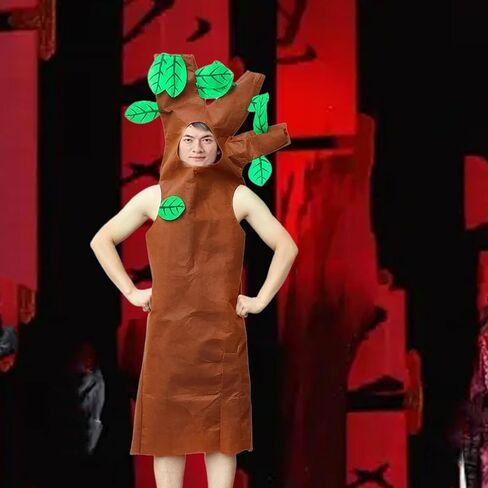 Qianly Adults Tree Costume Birthday Decorative Cosplay Stage Performance Fancy Dress up Fashion Show Clothing in Kuwait