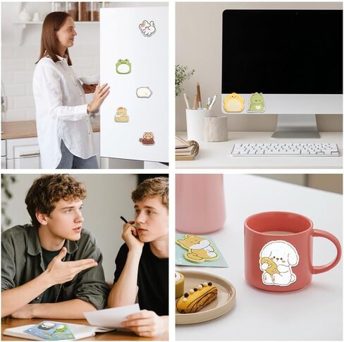 32 وسادة 400 ورقة ملاحظات لاصقة لطيفة، ملاحظات لاصقة على شكل حيوانات كرتونية كاواي، ملاحظات ذاتية اللصق، مجموعة ملاحظات لاصقة صغيرة، هدايا ملاحظات على شكل حيوانات للطلاب، لوازم مكتب المنزل والمدرسة in Kuwait