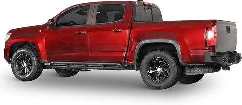 Hooke Road Colorado Rock Sliders Steel Nerf Bars Side Guards Textured Black Compatible with 2015-2026 Chevy Colorado/GMC Canyon Crew Cab Pickup Rocker Guard in Saudi Arabia