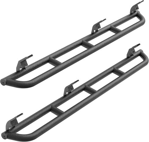 Hooke Road Colorado Rock Sliders Steel Nerf Bars Side Guards Textured Black Compatible with 2015-2026 Chevy Colorado/GMC Canyon Crew Cab Pickup Rocker Guard in Saudi Arabia