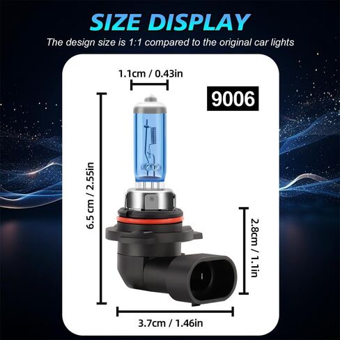 Fit for Subaru Forester 2009-2018 High Performance Halogen Headlight Bulbs,9005 High Beam H11 Low Beam 9145/9006 Fog Lights Headlamp Replacement Bulbs Kit,Pack of 6 in Kuwait