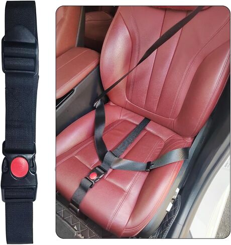 وسادة ناعمة لضبط المقعد لضبط راحة البطن وضبط الدعم لراحة مقعد السيارة وحامل أكواب السيارة وسادات مريحة وإبزيم وغطاء ممتد مما يجعل الكتف والرقبة مريحة (أسود) in Kuwait