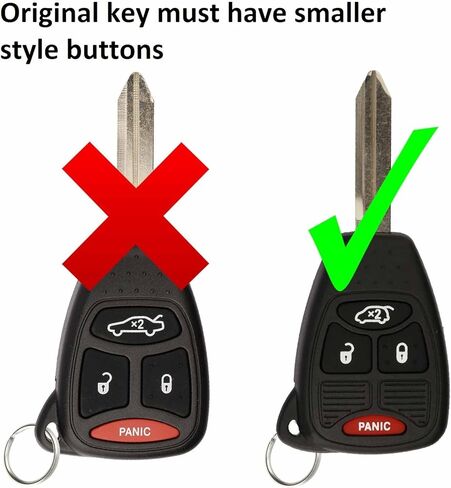 KeylessOption Just the Case Keyless Entry Remote Control Car Key Fob Shell Replacement for OHT692427AA in Saudi Arabia