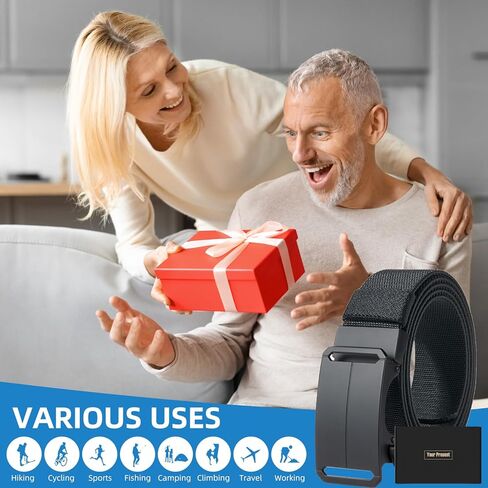 حزام تكتيكي قابل للتمدد للرجال، حزام العمل العسكري للمشي لمسافات طويلة مقاس 1.5 سم من النايلون المرن بسقاطة سريعة الفك in Kuwait