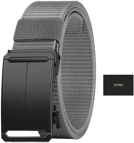 Stretch Tactical Belt for Men, Military Work Rigger Hiking 1.5" Elastic Nylon Web Ratchet Quick Release Belt in Saudi Arabia