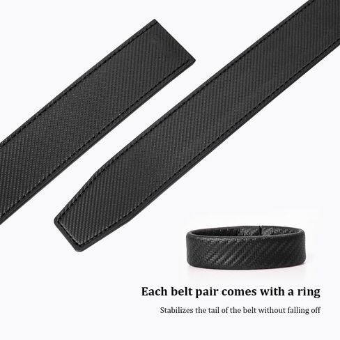 Ratchet Belt Replacement Strap 1 3/8", Leather Belt Strap for 40MM Slide Click Buckle in Saudi Arabia