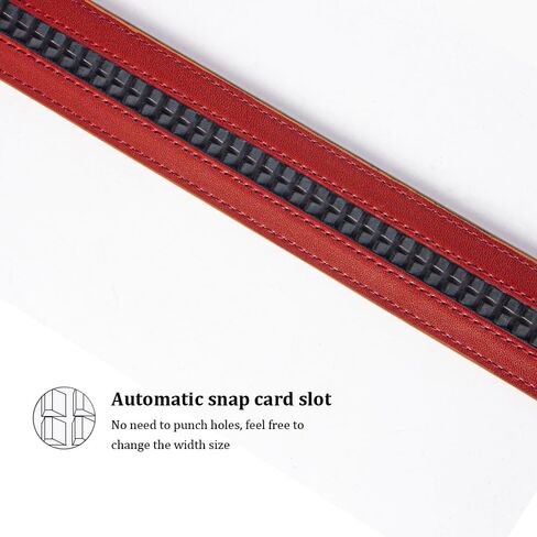 Ratchet Belt Replacement Strap 1 3/8", Leather Belt Strap for 40MM Slide Click Buckle in Saudi Arabia