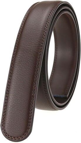 حزام جلدي بحزام جلدي بسقاطة 3.5 سم للرجال، حزام جلدي خالٍ من الإبزيم 49 بوصة ﻿للرجال in Kuwait