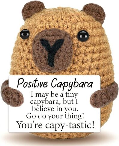 Positive Cat Positive Crochet Animals Emotional Support Crochet - Affirmation Easter Gift for Woman Daughter Friends Inspiration Gift for Coworker Birthday Graduation Positive Potato in Saudi Arabia