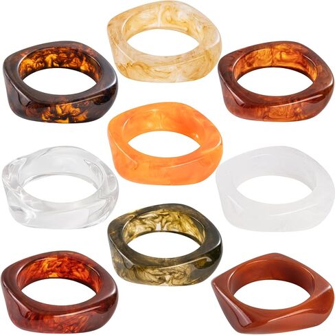 Acrylic Chunky Bangle Bracelets Vintage Irregular Punk Cuff Wide Wristband Bracelet Clear Resin Geometric Tortoiseshell Irregular Thick Acetate Statement Exaggerated Jewelry in Kuwait