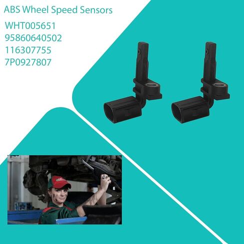 WHT005651 الجبهة الخلفية سيارة ABS عجلة السرعة الاستشعار لأودي A1 2010-2018 لأودي Q3 2011-2015 لأودي Q7 2010-2016 7P0927807A 95860640500 95860640501 95860640502 7P0927807 1 زوج in Kuwait