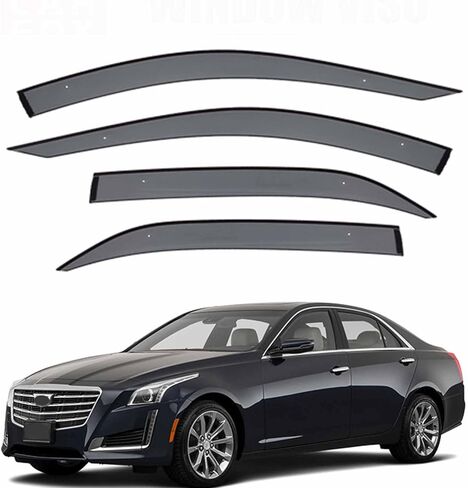Rain Guards for Cadillac CTS Sedan 2014-2019 Car Accessories Rain Guards Side Window, Deflector Vent Window Visors in Kuwait